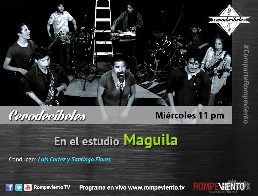 RompevientoTV's tweet photo. ¡Hoy en el estudio de @CeroDecibeles, préndete de la psicodelia #funky de @MaguilaFunk!. 11pm http://t.co/1QGF6d8lnZ http://t.co/JA7E0HO6zw