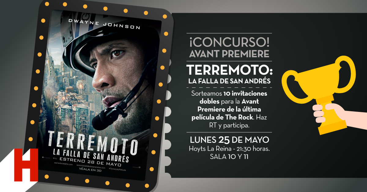 Cinepoliscl's tweet photo. [CONCURSO FLASH] Haz RT y participa por entradas a la Avant Premiere de #TerremotoLaFallaDeSanAndres este lunes 25. http://t.co/VsE8pecQMg