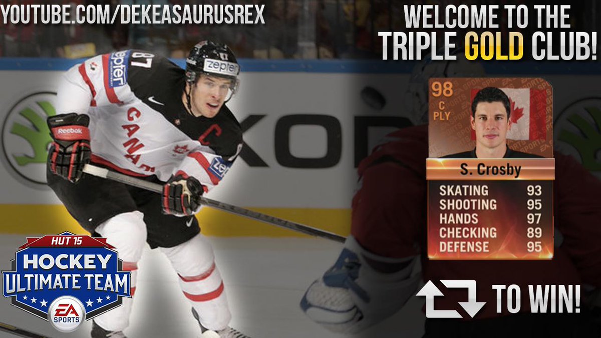 DekeaSaurusRex's tweet photo. Retweet and Follow (@DekeaSaurusRex) to win this Insane Player of the Game Sidney Crosby in @EASPORTSNHL #HUT #NHL15 http://t.co/wXrjEpQRum