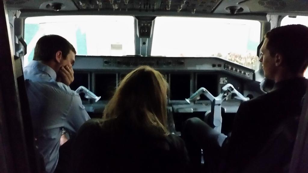 <a href="/PurdueAviation/">Purdue Aviation</a> students in the best seats in the house on <a href="/RepublicAirways/">Republic Airways</a> Embraer 175.