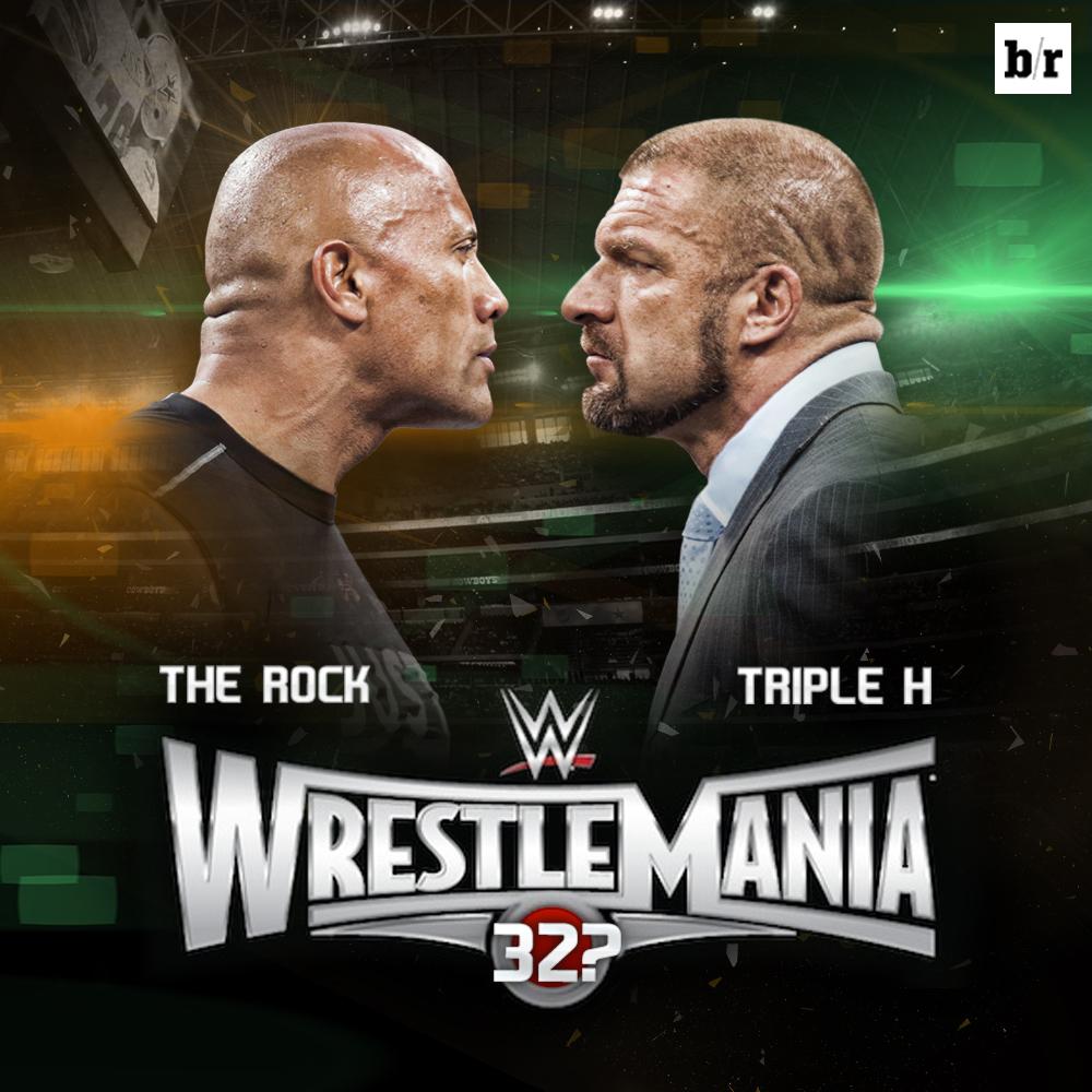 Triple match. Triple h WRESTLEMANIA 32. The Rock WRESTLEMANIA 32. The Rock vs Triple h. WRESTLEMANIA 322.