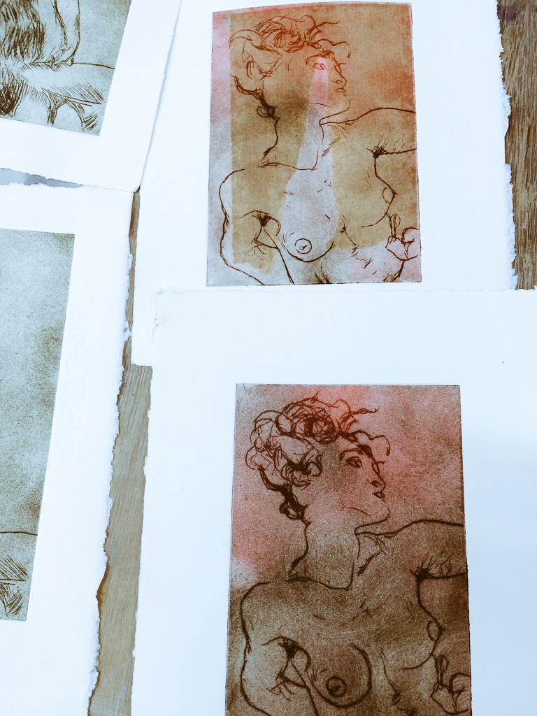 biswellprint's tweet photo. Drypoint Etching workshop at Phoenix Studio, Towersey.  #Drypoint #printworkshops #Etching http://t.co/0bdbcavfaY