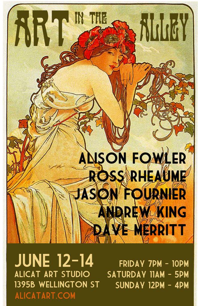 AliCatArt's tweet photo. Looking forward to my next show! June 12-14th. #ArtintheAlley @twitandrewking @RossRheaume @jayfournier Dave Merritt http://t.co/VGL4KnF9Yi