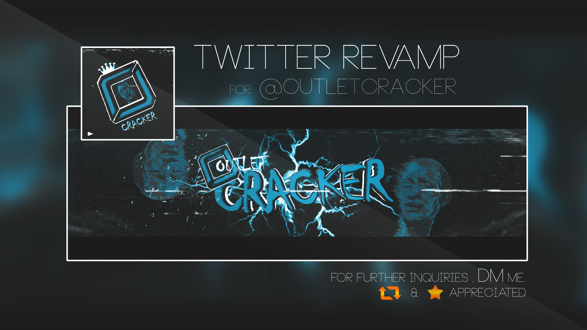 Designomatic_'s tweet photo. Revamp for @OutletCracker <3 , Favs and RT's appreciated. 

@ShoutRTs @OracleRetweets @Gamer_RTweets @OutletOrigins http://t.co/gUyhnQN66R