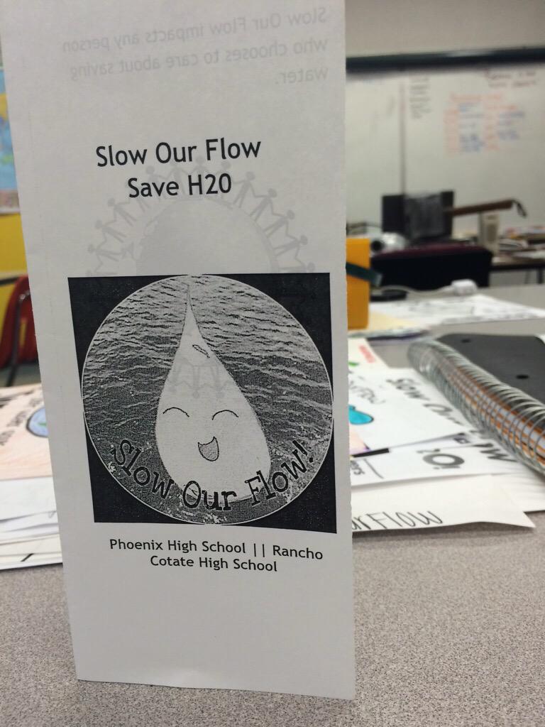 slowourflow's tweet photo. New pamphlet 😏😏😏 #slowourflow #California #CaliforniaDrought http://t.co/jAJyGmDdtS