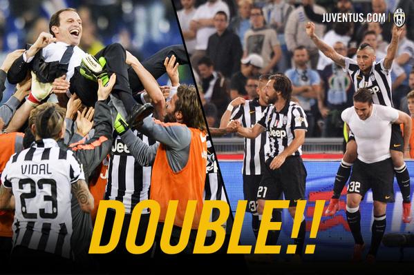 sofyanhendra's tweet photo. Bintang Perak Pertama! "@juventusfcid: Gelar ganda musim ini! #4Ju33 #CAMP10NI http://t.co/h3owDg5LLT"