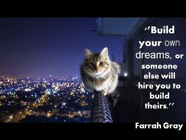 TrueFitForever's tweet image. 'Build your own dream, or someone else will hire you to build theirs.' Farrah Gray