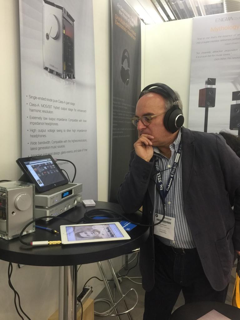 ENIGMAcoustics's tweet photo. Ken Kessler @HiFiNewsmag David @CheskyRecords @HDtracks graced our exhibit & liked what they heard #AudioTransparency http://t.co/ithVUqoobA