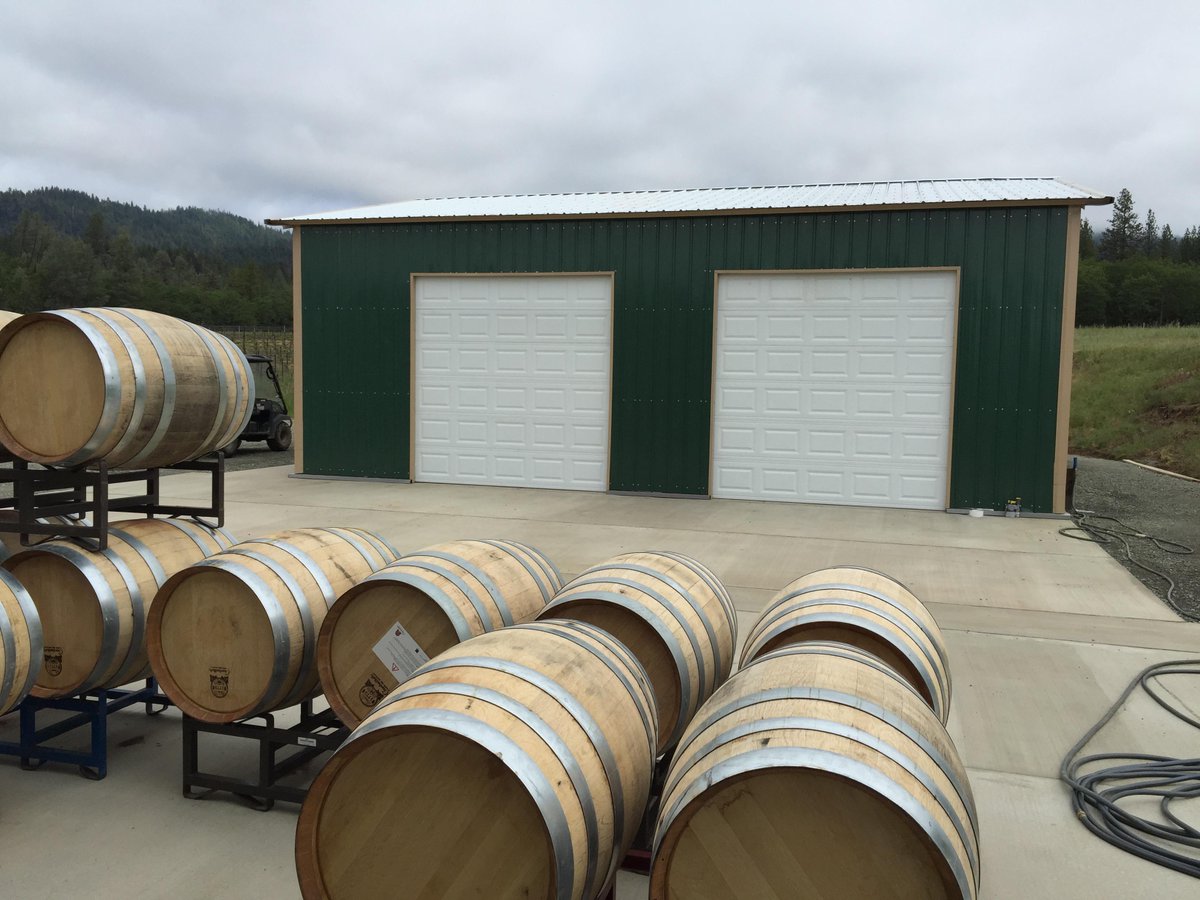 SumnerVineyards's tweet photo. Our New Wine Storage and Aging Building! http://t.co/KymVzKg2SM