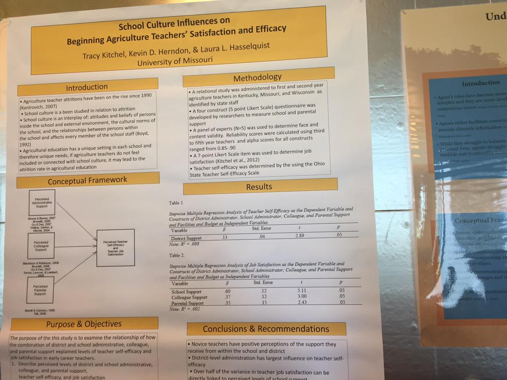 ellencpoeschl's tweet photo. Excellent recruitment & retention research displays this afternoon. #teachag #aaae2015 http://t.co/jqa0v2F7WQ