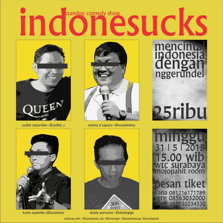 yudhit_c's tweet photo. 14. Sampai ketemu dgn kami berempat besok Minggu 31 Mei. Semoga gajian anda dipercepat &amp; borong tiket. #indonesucks http://t.co/pkEcsVmYPC