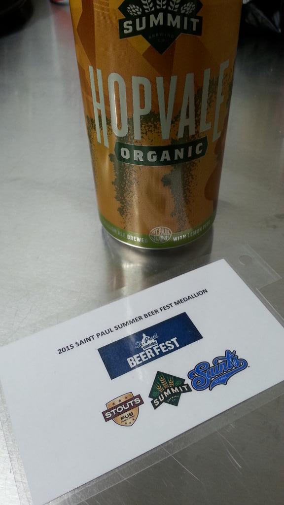 summitbeer's tweet photo. Last beer w/ @STPbeerfest medallion then hide. 1st vid clue tmrw 10a. Rules: https://t.co/E59fY3YfmG #MedallionSearch http://t.co/Y6pxhhdzfY