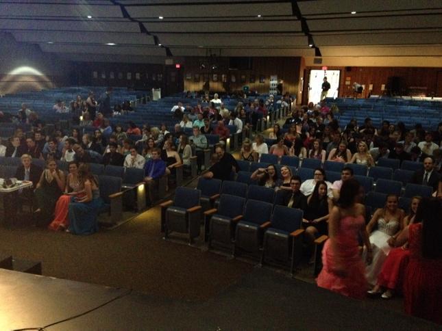 CCPS_LibertyHS's tweet photo. Crowd has gathered and the annual Golden Lion Awards are ready to begin #lhslionpride http://t.co/XIsrKk3AvX