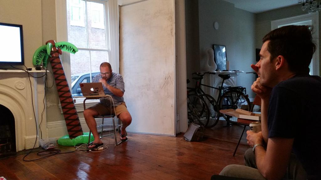 maptimeLEX's tweet image. A freshly tenured @wilsonism queries the query #turfjs #maptime cc/ @maptimeBoston