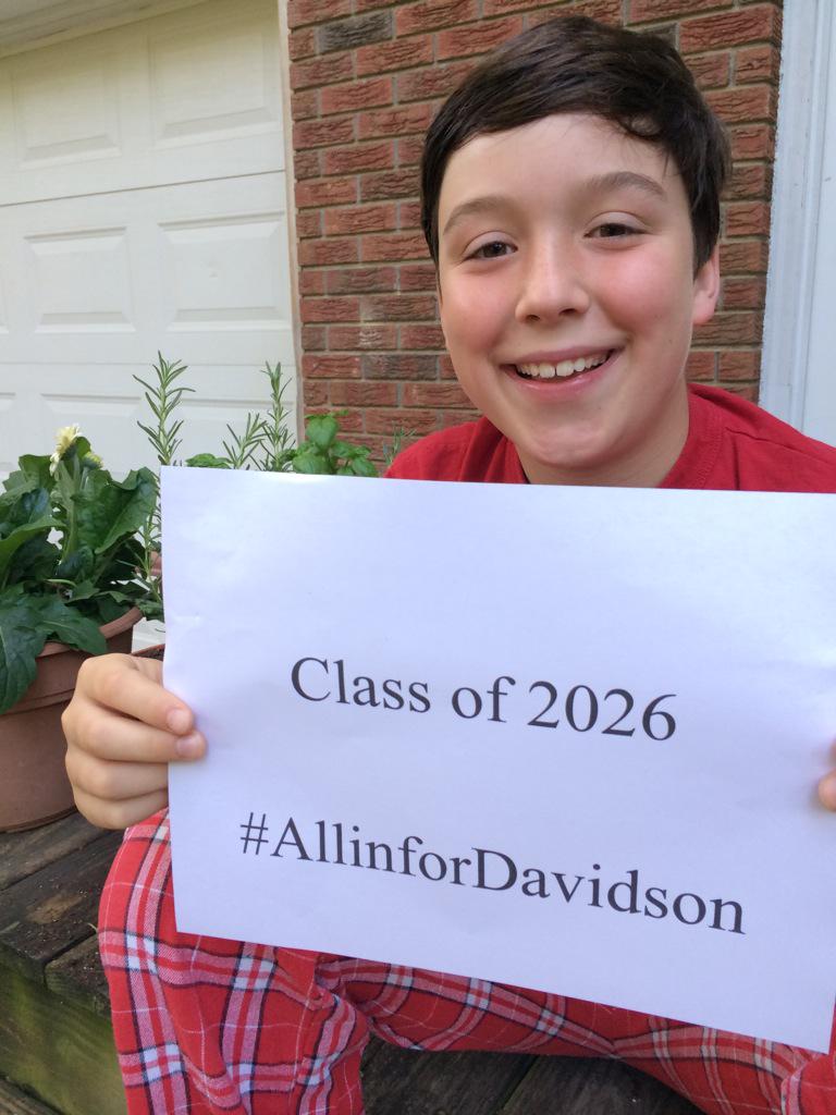 stglaser's tweet image. This future Wildcat is #AllinforDavidson. Are you? Four hours remain! 704-894-GIVE