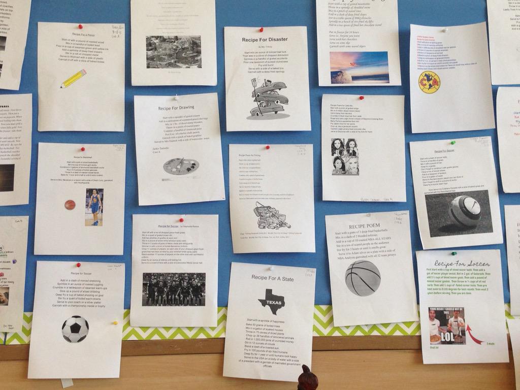 Mendozascience1's tweet photo. Sneak peek of tonight's open house. #recipepoems #greekgods #studentportfolio #qrcodes #smsgiants http://t.co/jkXOYRe5St