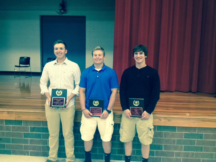 Sexton03's tweet photo. @Cole_Massie recieved The Team Ironmen Award @DatDudeBPjr Team MVP @Kendall_Neal Most Improved 2015 http://t.co/Z6iJnzhRuO