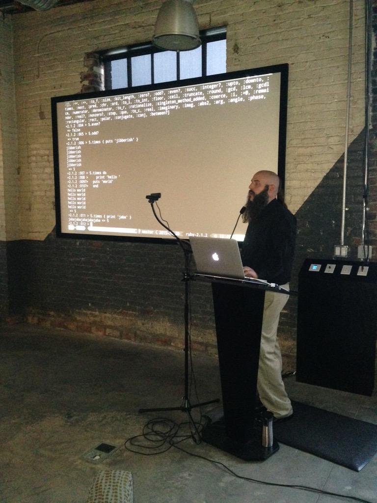 mckinney_krm's tweet image. Great questions! Great teaching and lots of fun Ruby learning! @ggdnashville @benfalk #rubydev #webdev #codeandpinot
