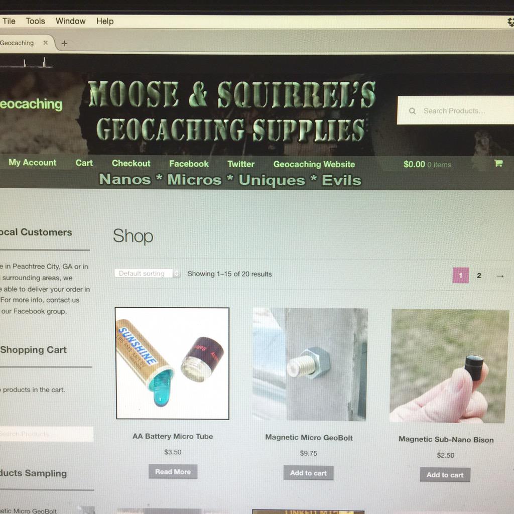 MSGeocaching's tweet photo. Website is about ready for launch! #geocaching #evilgeocache #mooseandsquirrrel #cachemaster http://t.co/0hqr52Mo5b