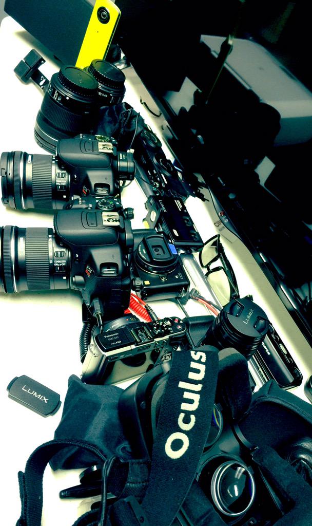 JMRibbs's tweet photo. Packing up some 3D photo and VR gear for http://t.co/0hNQ2EVVML It's gonna require the BIG camera bag. http://t.co/OUaluNU8UX