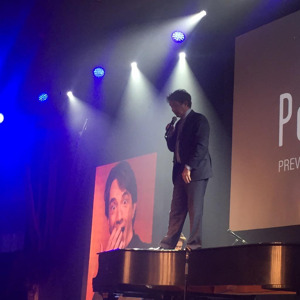 AmandaRotstein's tweet photo. At the #ParachuteGala with Martin Short standing on a Steinway. Thanks @parachutecanada http://t.co/mZixBNPYpY