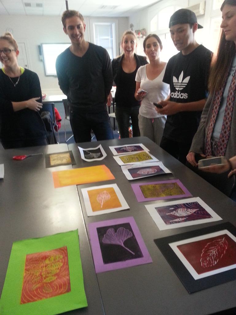 Art isn't just about making, but about appreciating the work of yourself and others.Excuse the funny faces!#ACUedu_p