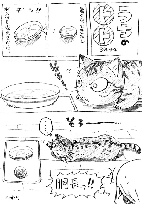 ねこまんが。第83話。姉に子供が産まれました。姪っ子ができるってなんだか不思議な気持ちですね。うれしい。うれしい。 