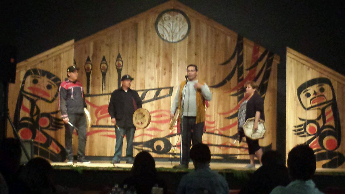 M_Berra57's tweet photo. Frances Prince - singing school song -honours elders and children @Nusdehyoh  #sd57 http://t.co/WyKqLdCmNh