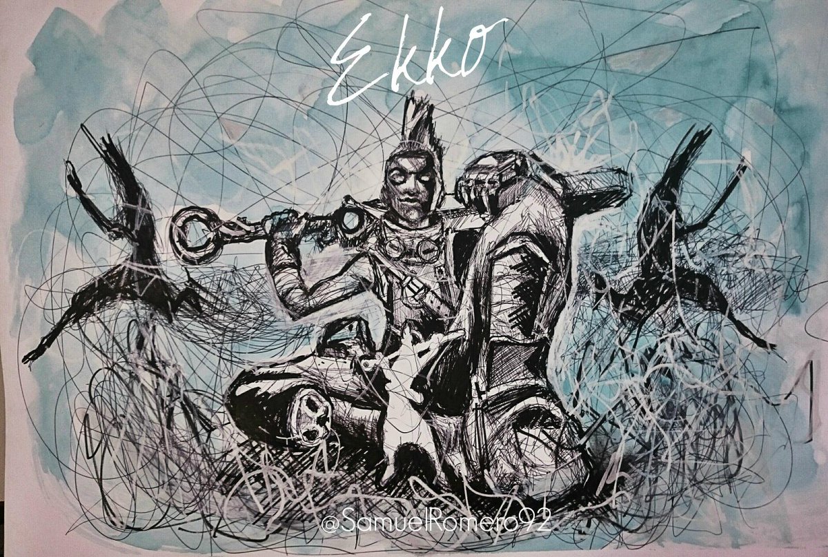 SamuelRomeroArt's tweet photo. Drawing Ekko ^^ @LeagueOfLegends 
In Video : https://t.co/CLcgSDuROu http://t.co/eYrrwWCeCC