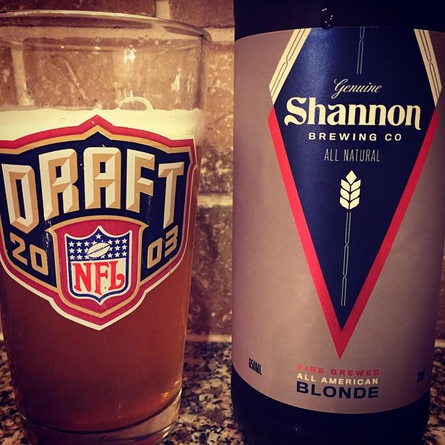 Super local brew from right down the road...literally <a href="/ShannonBrewery/">Shannon Brewing Co.</a> All American Blonde … ift.tt/1Bd69JA