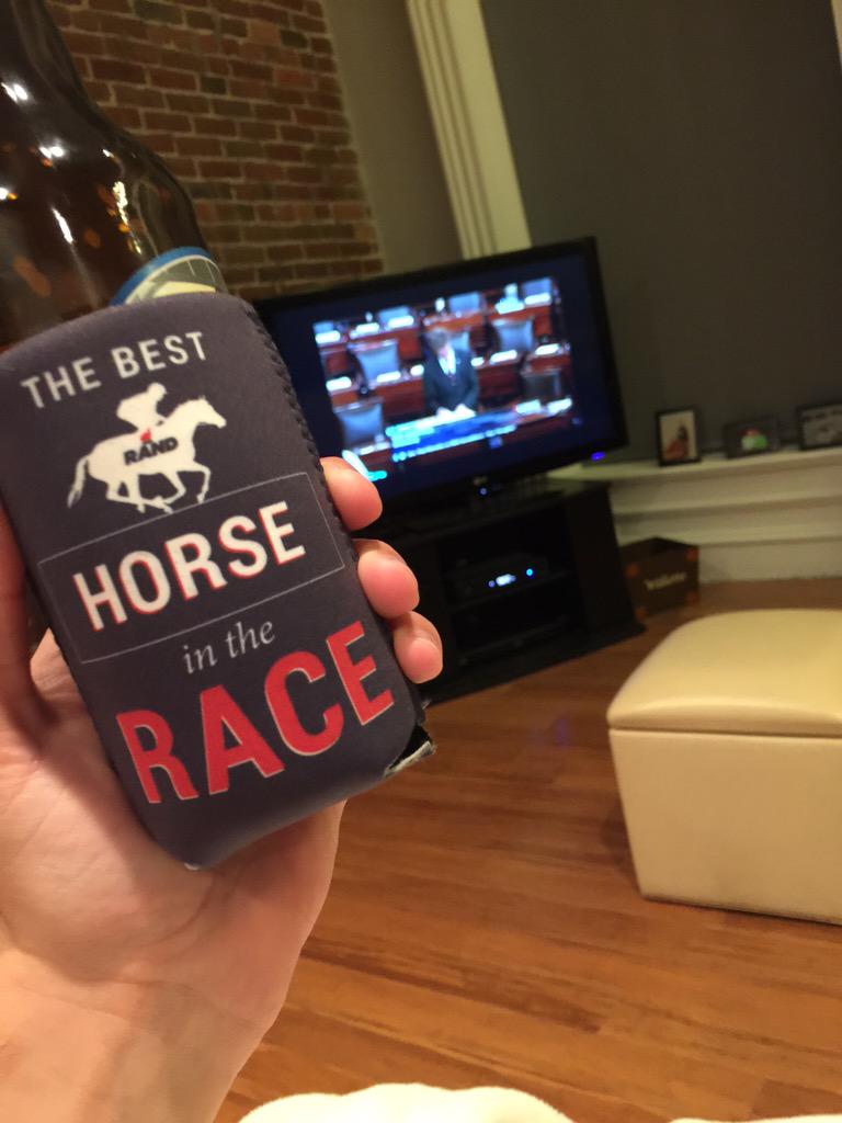 AlexWillette's tweet photo. Watching @RandPaul stand up for our civil liberties! #StandWithRand #mepolitics http://t.co/rpCNhJ5ysq