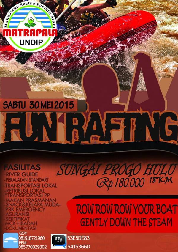 promosi lur FUN RAFTING Matrapala !! 180k All in. Yukk segera daftar kuota terbatas :) <a href="/Nebula_IND/">Nebula FH Undip</a>