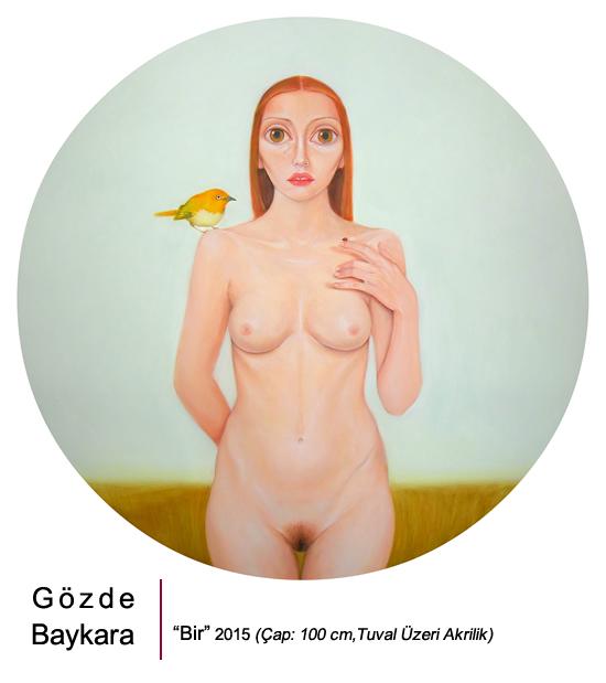 Gözde Baykara: "İsimsiz-Bir "Çap: 100cm Tuval Üzerine Akrilik" #art #painting #GözdeBaykara <a href="/izmirdesanat/">İzmir'de Sanat</a> @sanartizm