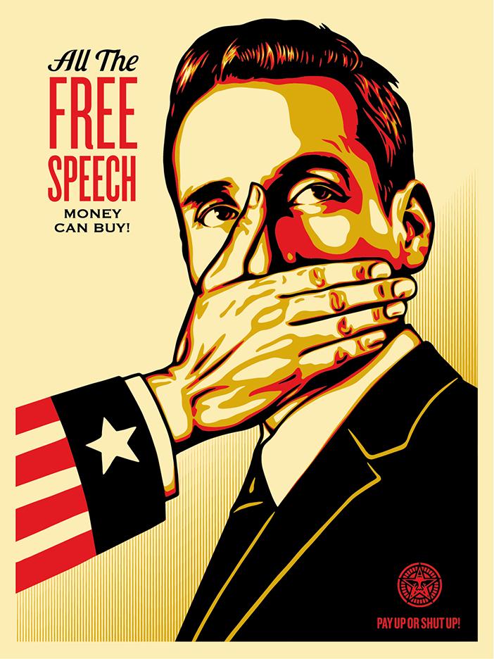fatsumatoys's tweet image. Pay Up or Shut Up Print by Shepard Fairey ($55, edition of 450) #payuporshutup #shepardfairey #artprint #obey