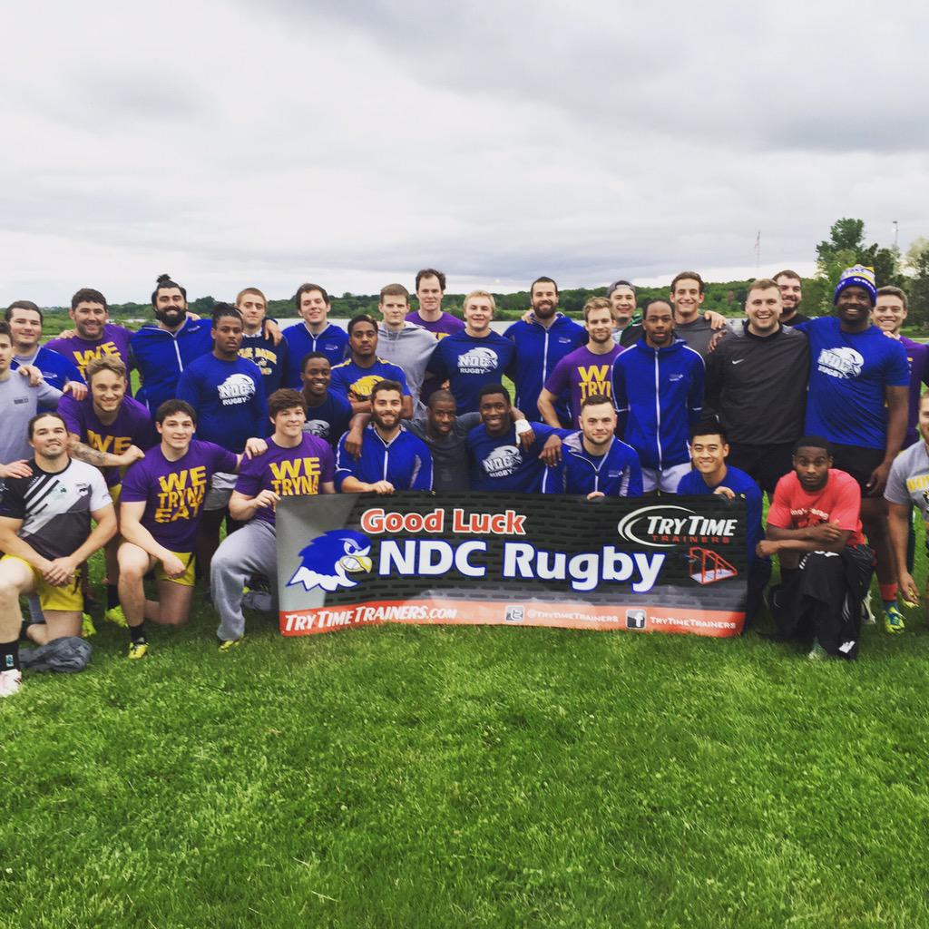 NDCFalconRugby's tweet photo. Thank you to @TryTimeTrainers for the personally designed sign given to us at Omaha Goats training!! #TheFlockExpands http://t.co/FYyCXN3BdW