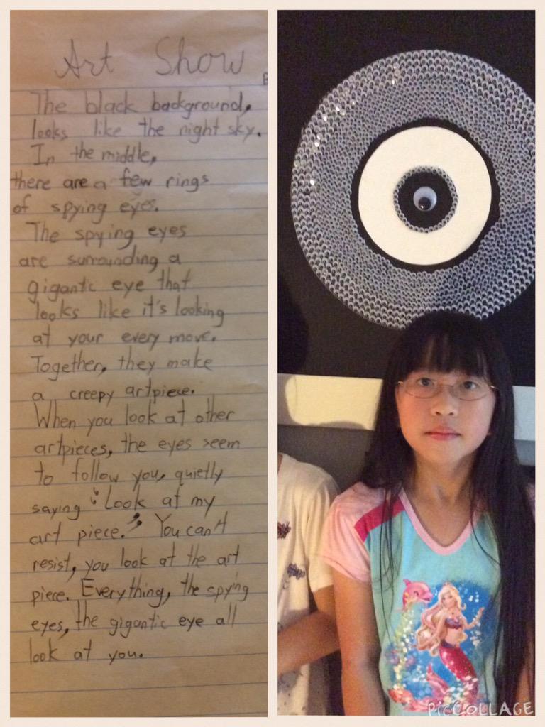 Describing our art #sisrocks @McCreaBritt