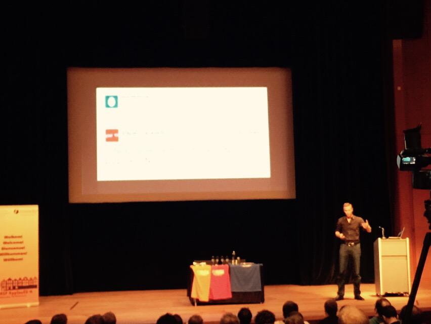 manicode's tweet image. Watching @troyhunt kill it delivering the #appseceu2015 keynote. Nice work, Troy!