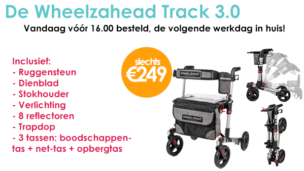 uwrollator's tweet image. Vandaag vóór 16.00 besteld, morgen in huis! De Wheelzahead Track 3.0: de meest complete rollator in ons assortiment!