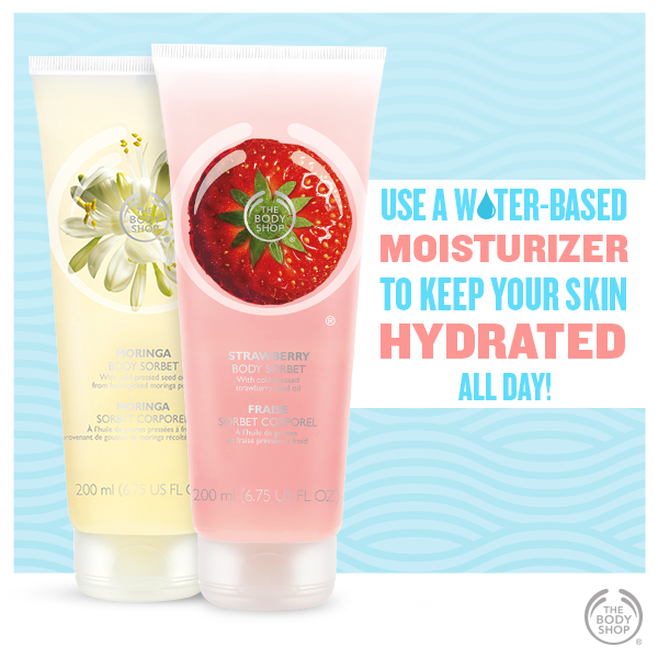 body shop water based moisturizer