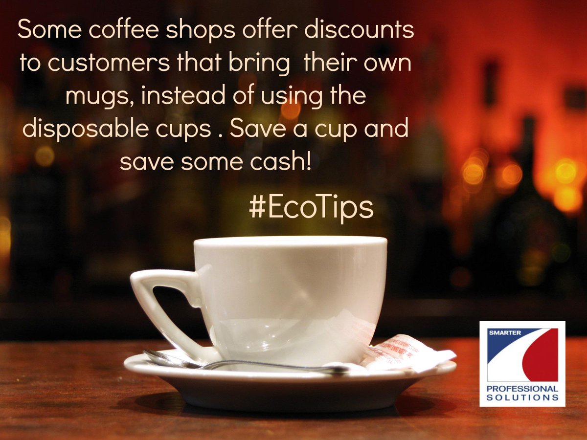 SmarterProS's tweet photo. Our #EcoTips for today is a definite one to keep in mind for any #coffeelovers out there! http://t.co/52TXHgCloL