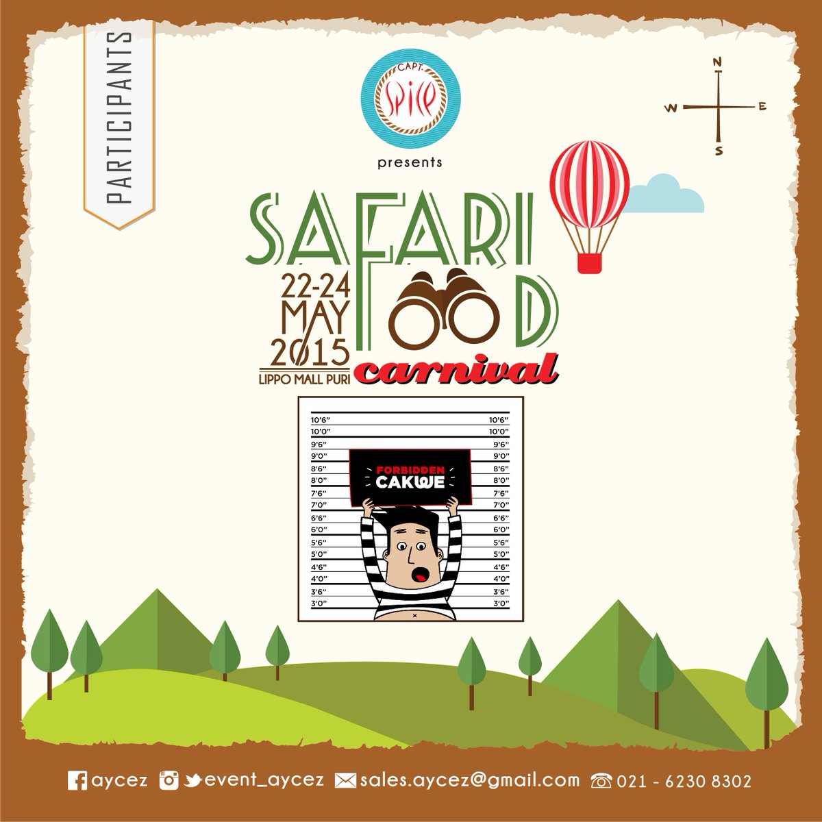 events_aycez's tweet photo. Found FORBIDDEN CAKWE at A7 in SAFARI FOOD CARNIVAL @LippoMallPuri 22nd-24th of May 2015, see you soon! http://t.co/uASSrwPzyd