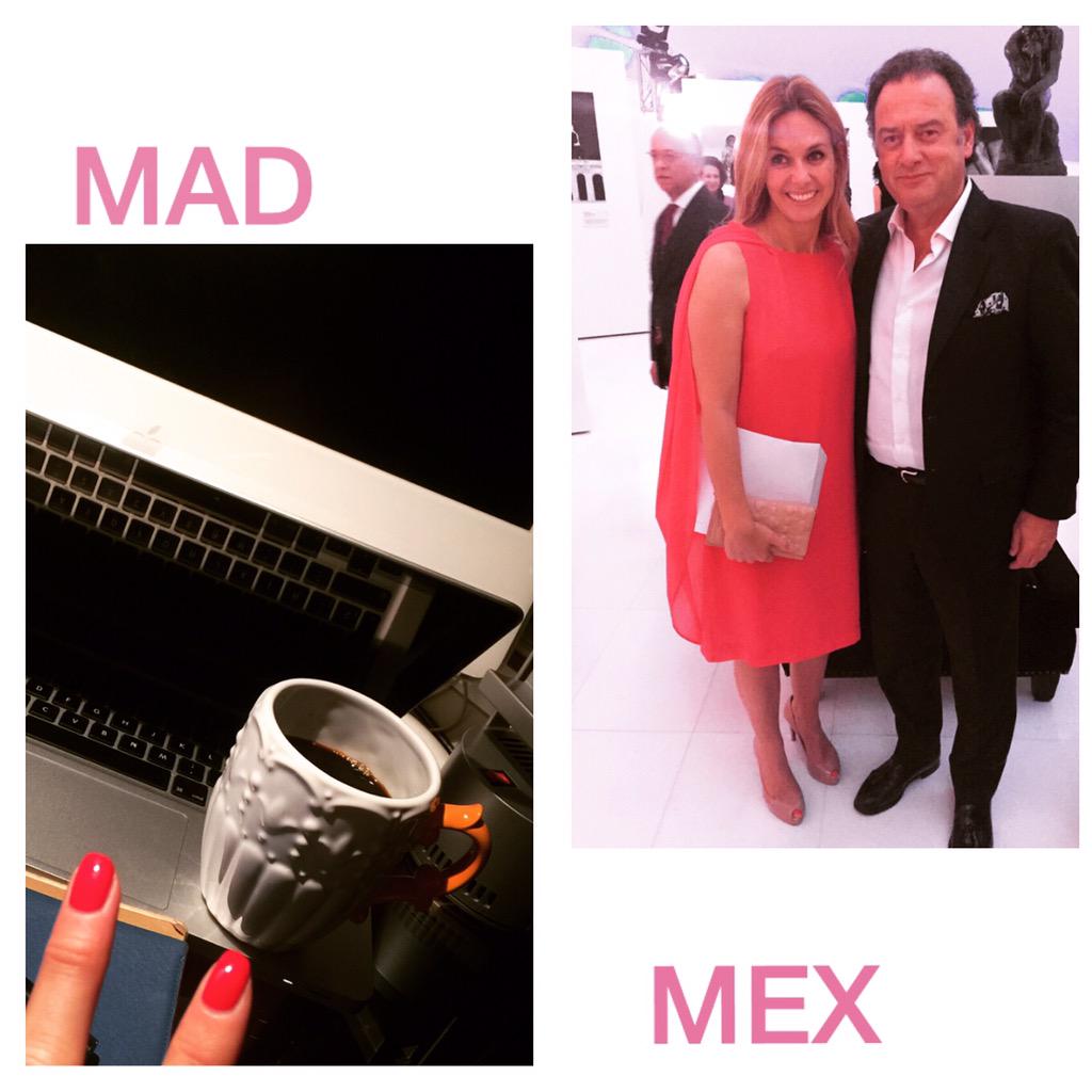 FIONAFERRER's tweet image. Buenosdías! #madrid con sabor a #mexDF Expo de @GenovevaCasanov en #Mex @JaimePolancoS Café y a por el jueves! ✈️