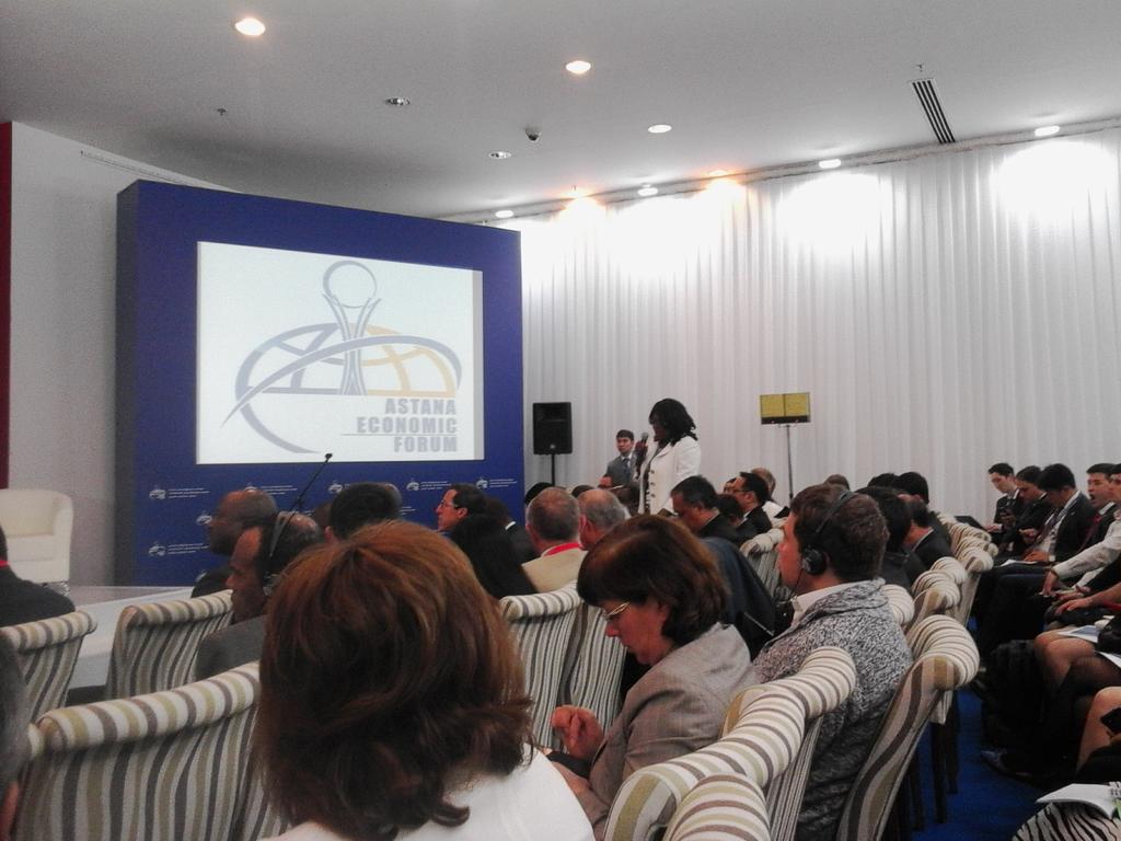UNDPKAZ's tweet photo. #Zambia Ambassador about enhancing capacity of the landlocked countries #commodityexport #ODA #AEF2015 http://t.co/ajfj1YvQjR