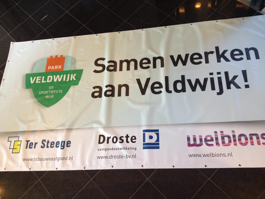 Samenwerken aan Park #Veldwijk! <a href="/DrosteVastgoed/">Droste Vastgoed</a> @Welbions <a href="/TSBouwVastgoed/">TS Bouw Vastgoed</a> Start verkoop 23mei 10-12u @AADrinkFBKGames