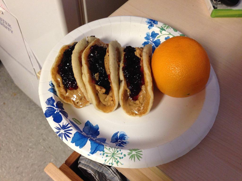 PBJ Pancake tacos. It's like they were invented for me #pbineverything