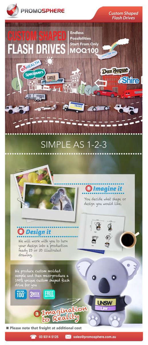 Promosphere's tweet image. Custom Shaped USBs available at Promosphere. You imagine it, we'll design it and produce it. #customusb #brandedusb