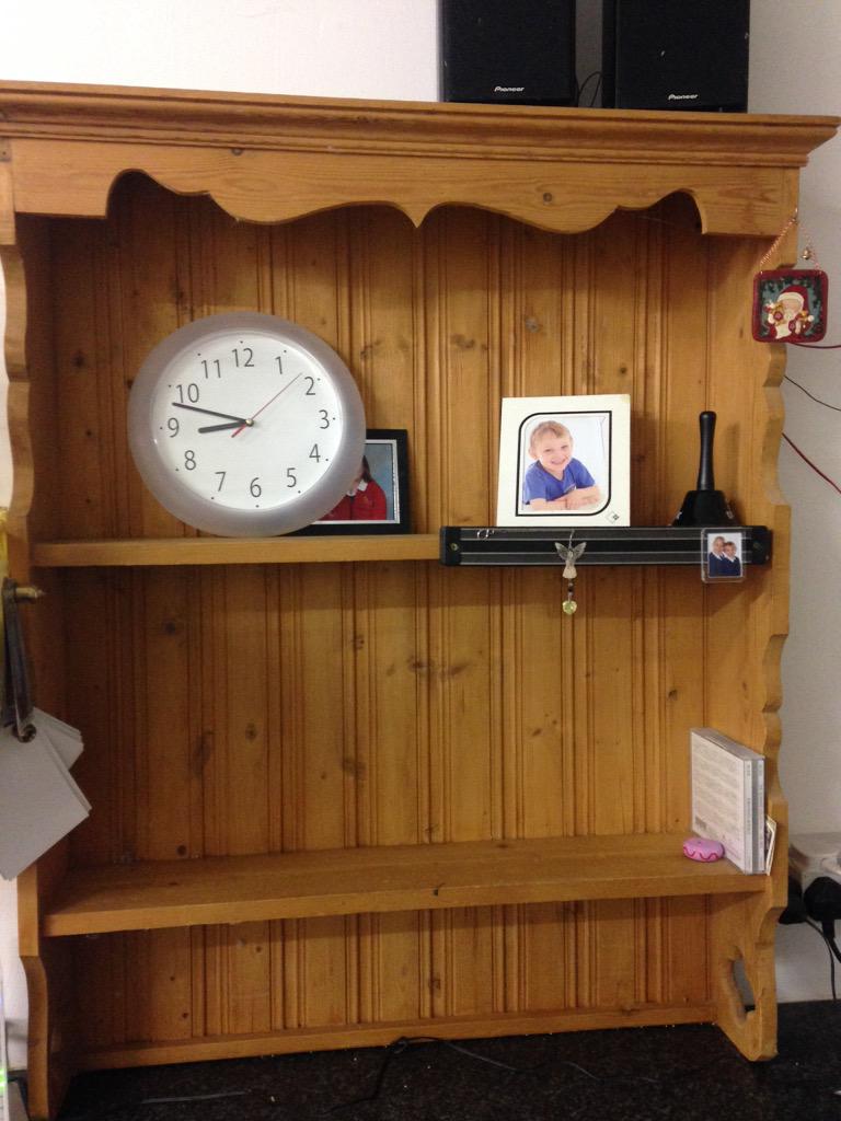 JuneWatmore's tweet image. I cut off the top of this dresser to make this cottage shelf