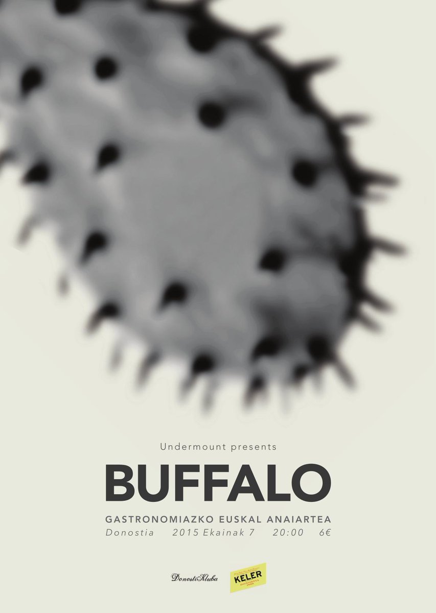 Ekainak 7 Junio >> BUFFALO [Gastronomiazko Euskal Anaiartea / 8pm / 6€] donostikluba.com  // <a href="/Undermount_/">UNDERMOUNT</a>