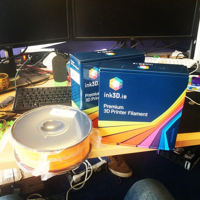 This should keep me going for a while, big thanks to the guys at <a href="/InkThreeD/">Ink3D.ie</a> #soundLads #3dprinting #Ireland