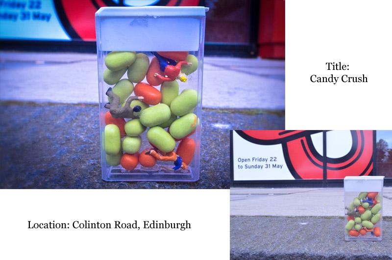 small_world_art's tweet photo. 'Candy Crush' - Located at the @EdinburghNapier degree show 22-30 May. #Ednapdegreeshow #Edinburgh http://t.co/9pGTwQOVap